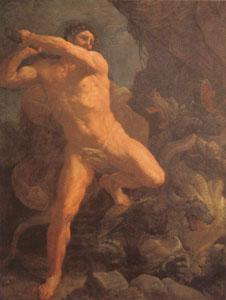 Guido Reni Hercules Vanquishing the Hydra (mk05) oil painting picture